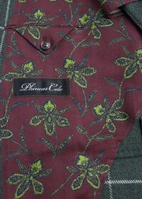 Paul Stuart Classic Double Breasted Windowpane Wool Coat, thumbnail 4
