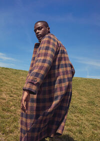 Paul Stuart Shetland Wool A-Line Coat, thumbnail 2