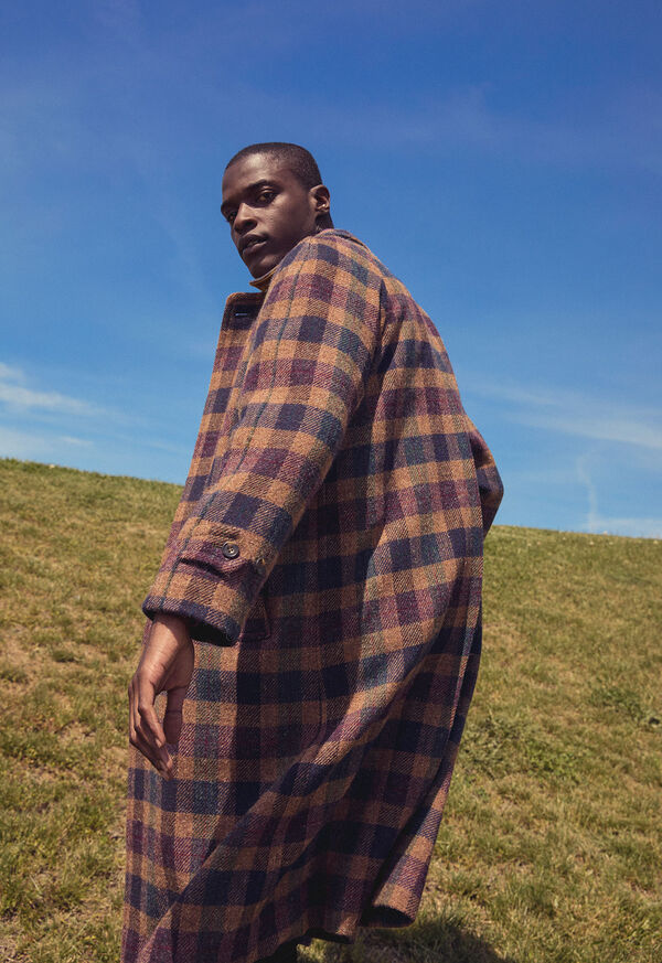 Paul Stuart Shetland Wool A-Line Coat, image 2