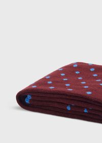 Paul Stuart Polka Dot Socks, thumbnail 2