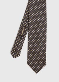 Paul Stuart Textured Ground Jacquard Dot Tie, thumbnail 1