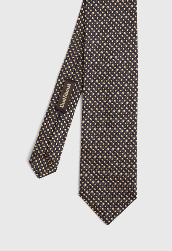 Paul Stuart Textured Ground Jacquard Dot Tie, image 1