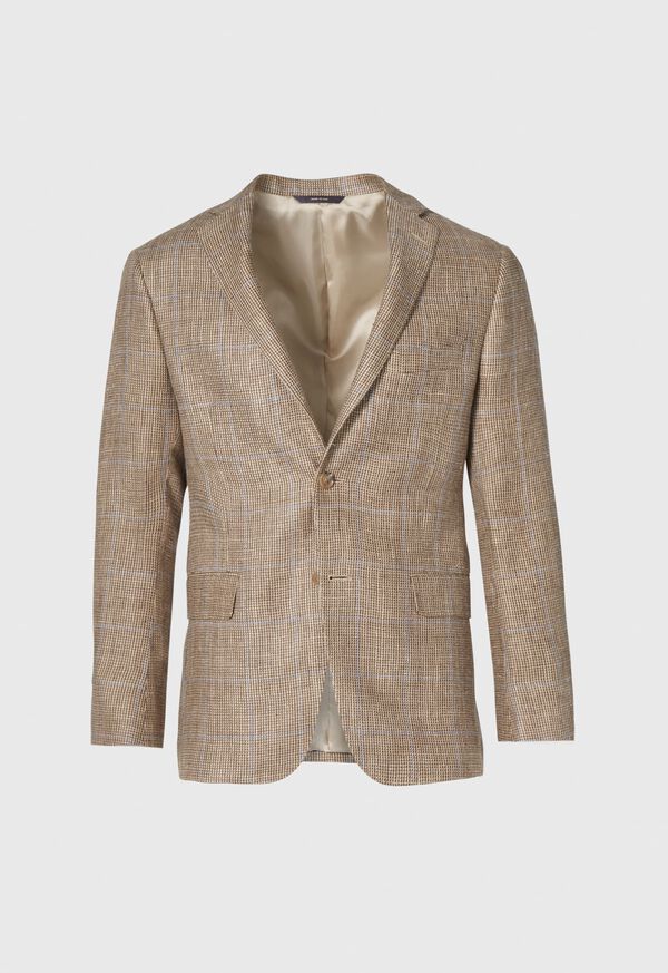 Paul Stuart Linen & Silk Plaid Summer Jacket, image 1