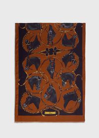 Paul Stuart Scarf with Horse Design, thumbnail 2