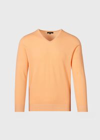 Paul Stuart Cotton Piqué V-Neck Sweater, thumbnail 1