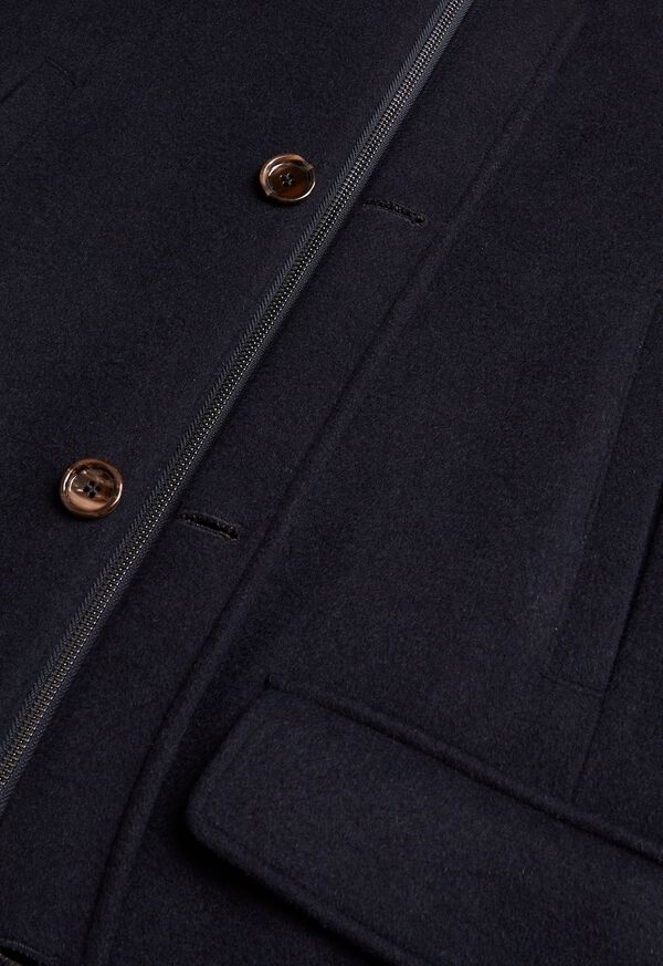 Paul Stuart Wool Stand Collar Shot Coat, image 4