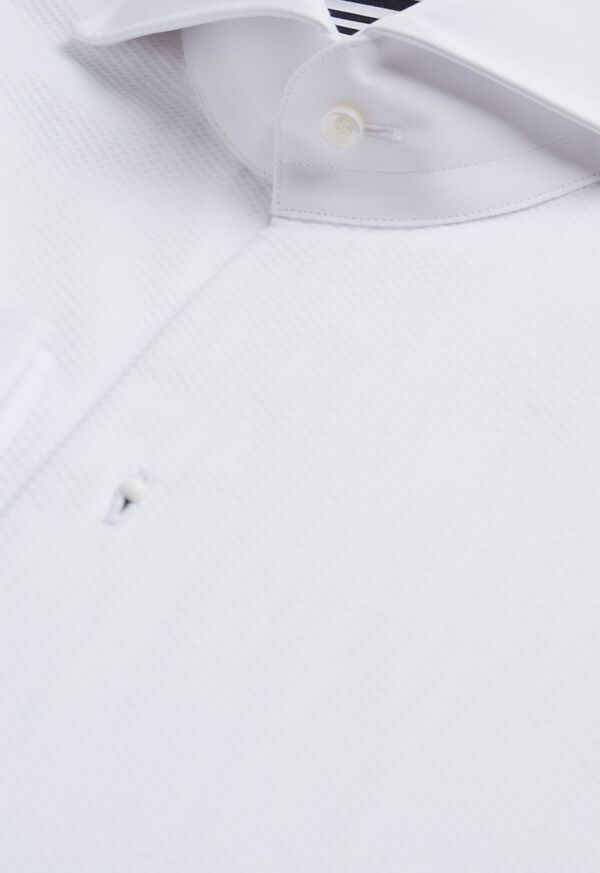 Paul Stuart Black and White Stripe Bib Tuxedo Shirt, image 2