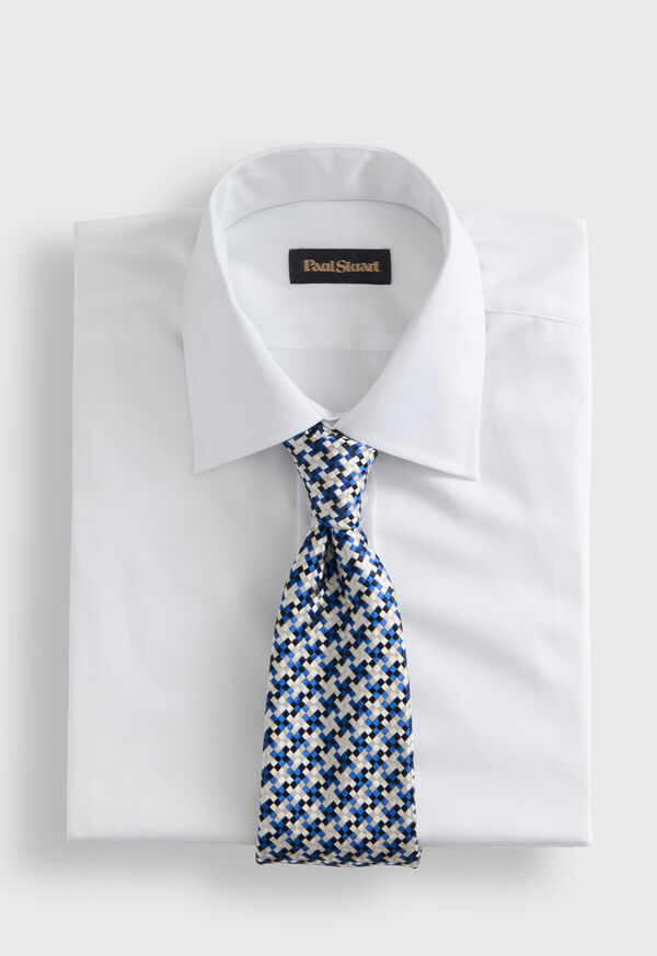 Paul Stuart Woven Silk Houndstooth Tie, image 2
