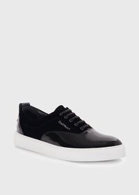 Paul Stuart Star Patent Leather and Velvet Sneaker, thumbnail 2