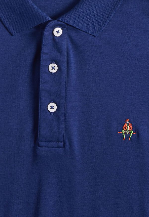 Paul Stuart Pima Interlock Logo Polo, image 2