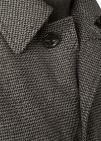 Paul Stuart Brown Houndstooth Raglan Overcoat, thumbnail 3