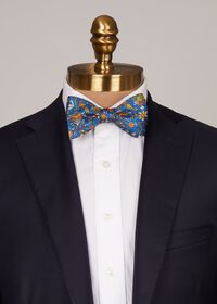 Paul Stuart Silk Bird and Floral Print Bow Tie, thumbnail 2