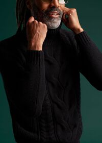 Paul Stuart Cashmere Cable Turtleneck Sweater, thumbnail 2