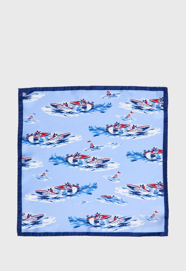 Paul Stuart Speed Boat Pocket Square, image 2