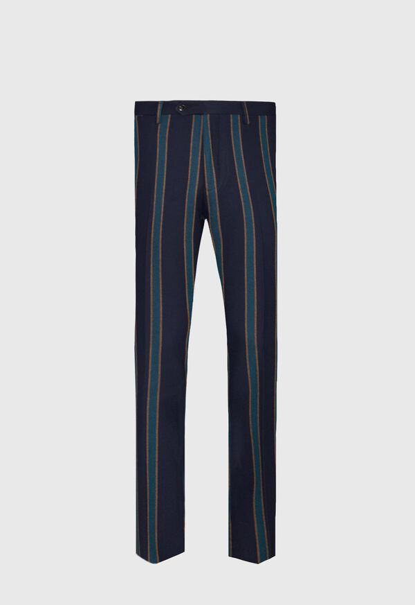Paul Stuart Navy Fancy Stripe Pant