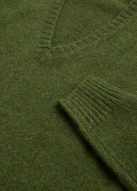 Paul Stuart Shetland Wool V-Neck Sweater, thumbnail 2