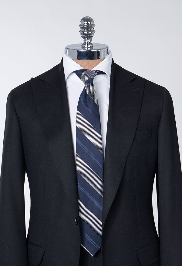Paul Stuart Deco Stripe Silk Tie, image 2