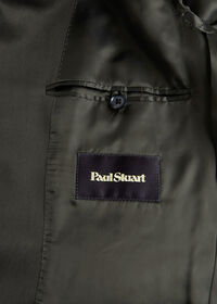 Paul Stuart Solid Green Silk Sport Jacket, thumbnail 3
