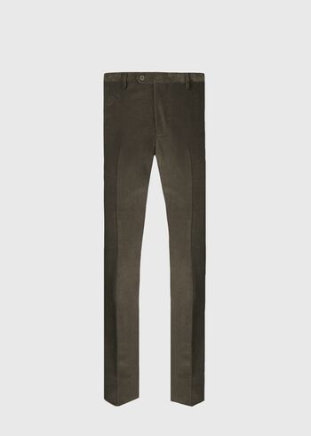 Paul Stuart Suede Trimmed Corduroy Trouser