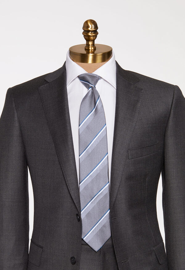 Paul Stuart Stripe Silk Tie, image 2