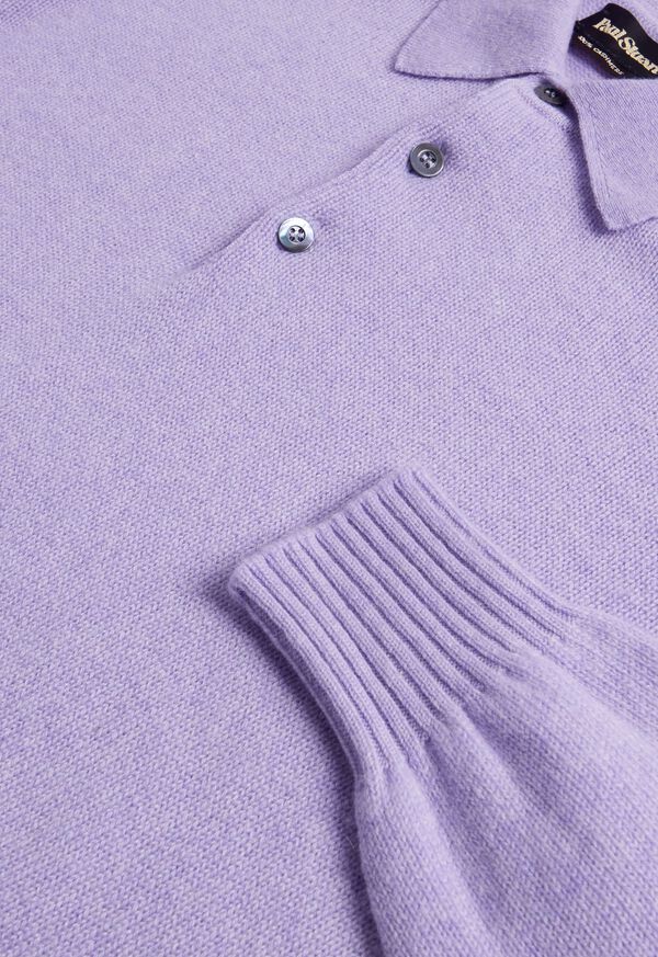 Paul Stuart Cashmere Long Sleeve Polo, image 2