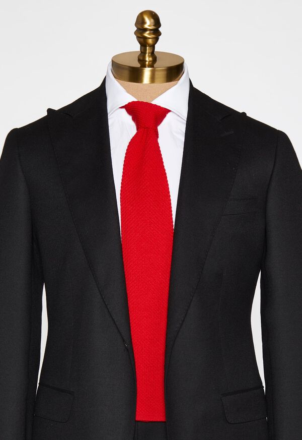 Paul Stuart Two Tone Knit  Wool Tie, image 2