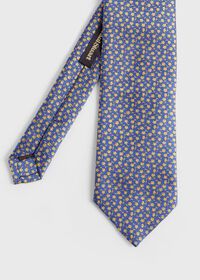 Paul Stuart Woven Silk Micro Flower Tie, thumbnail 1