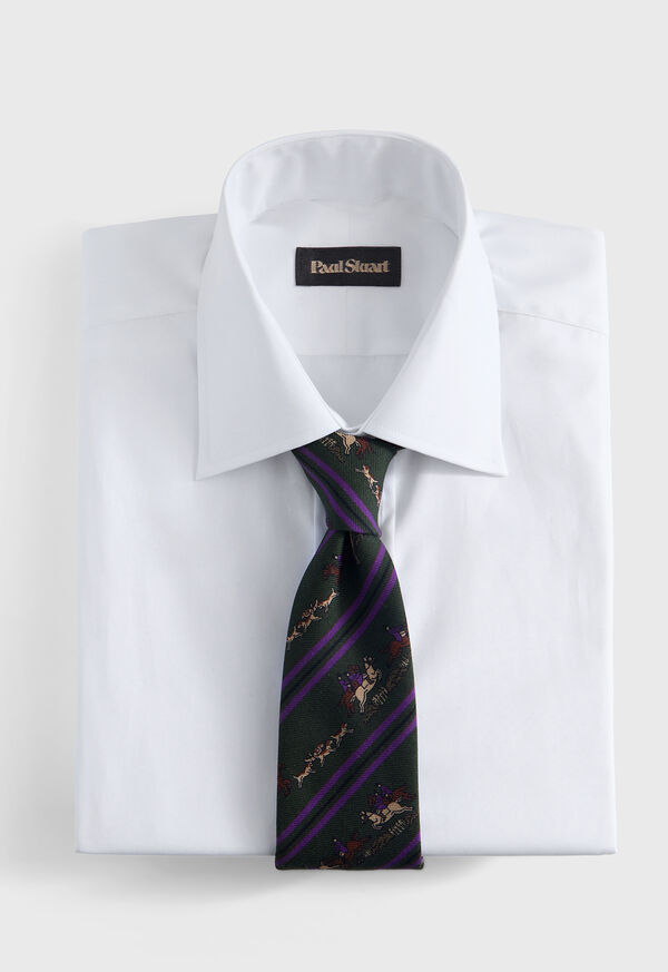 Paul Stuart Woven Silk Rider Motif Tie, image 2