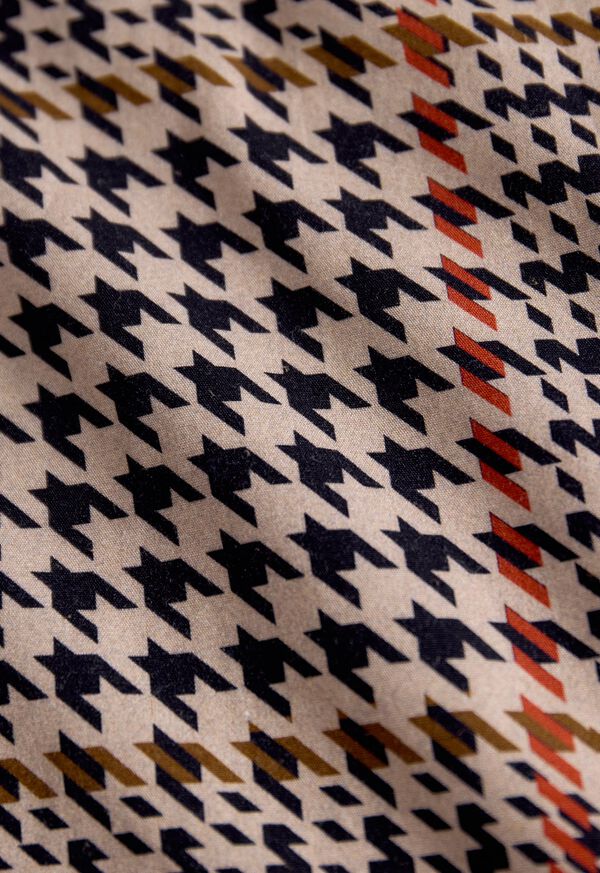 Paul Stuart Houndstooth Printed Sport Shirt, image 3