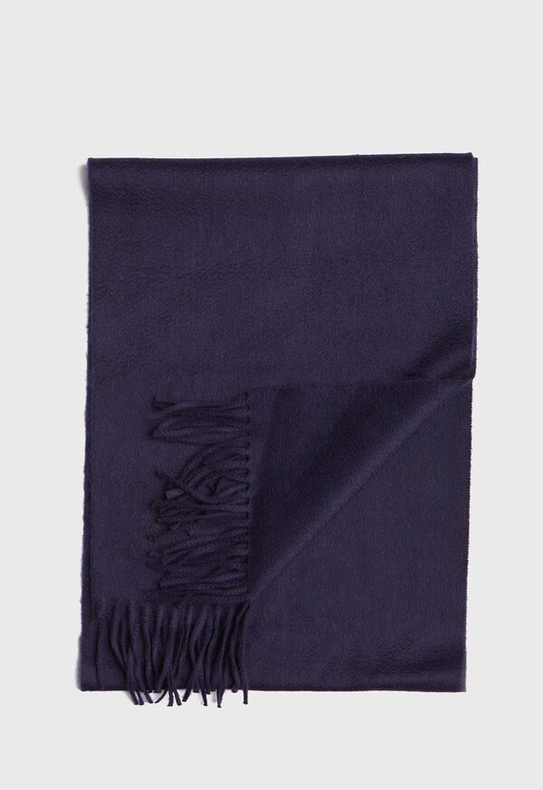 Paul Stuart Oversized Cashmere Logo Scarf, image 1