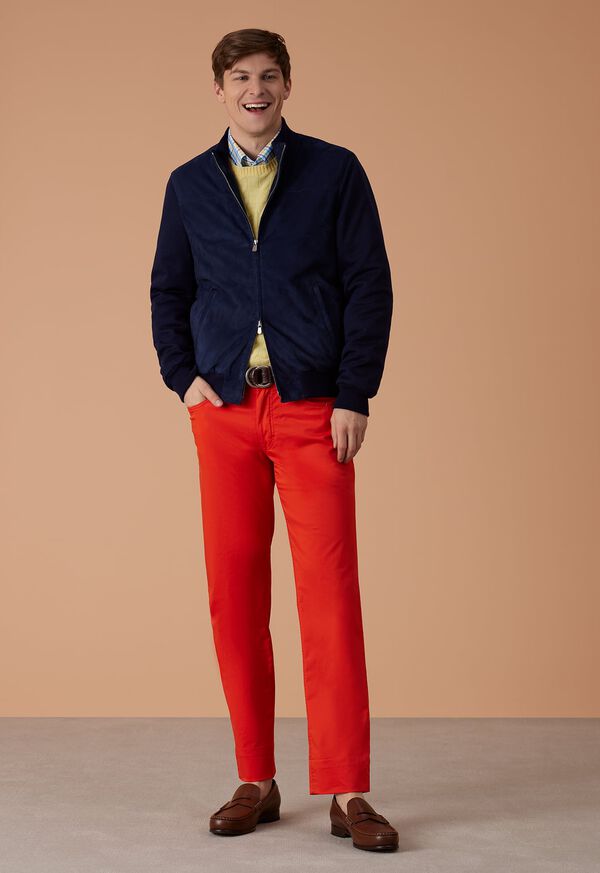 Paul Stuart Five Pocket Satin Finish Cotton Pant, image 2