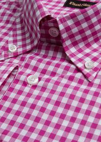 Paul Stuart Cotton Gingham Sport Shirt, thumbnail 2