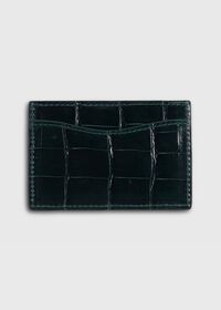 Paul Stuart Glazed Alligator Flat Card Case, thumbnail 2