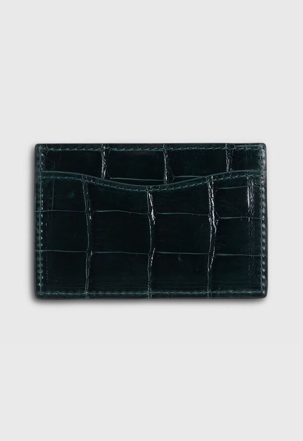 Paul Stuart Glazed Alligator Flat Card Case, image 2