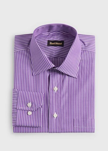 Paul Stuart Purple Stripe Dress Shirt
