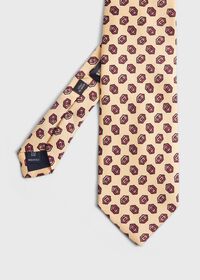 Paul Stuart Madder Silk Hexagon Print Tie, thumbnail 1