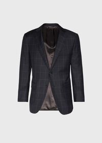 Paul Stuart Grey Windowpane Classic shoulder suit, thumbnail 3