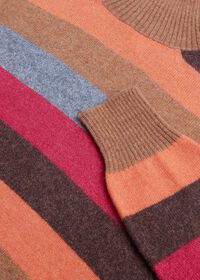 Paul Stuart Cashmere Multi-Stripe Turtleneck Sweater, thumbnail 4