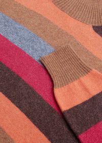 Paul Stuart Cashmere Multi-Stripe Turtleneck Sweater, thumbnail 2