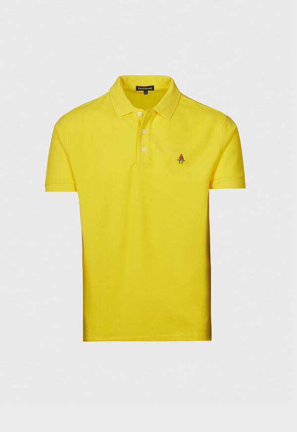 Paul Stuart Cotton Piqué Logo Polo