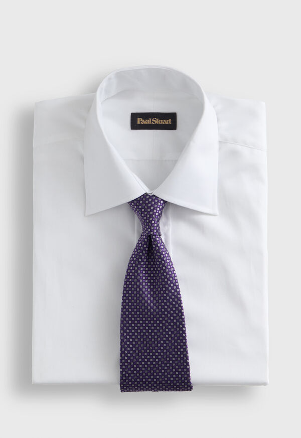 Paul Stuart Woven Silk Micro Jacquard Tie, image 2