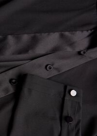 Paul Stuart Silk Blend Long Sleeve Blouse with Stripe, thumbnail 4