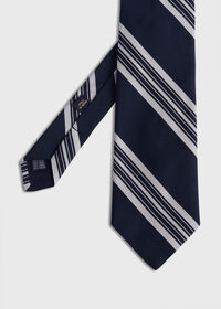 Paul Stuart Woven Silk Stripe Tie, thumbnail 1