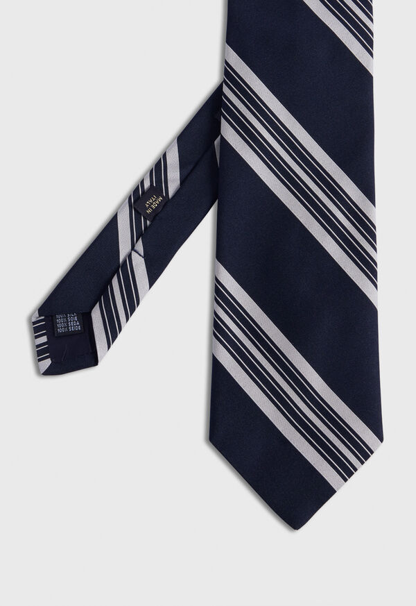 Paul Stuart Woven Silk Stripe Tie, image 1