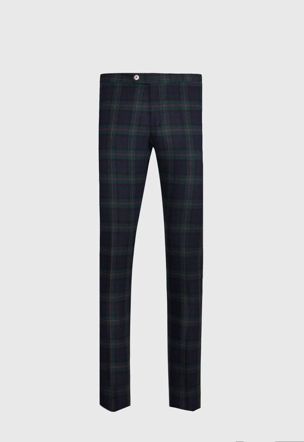 Paul Stuart Green Wool Plaid Pant, image 1