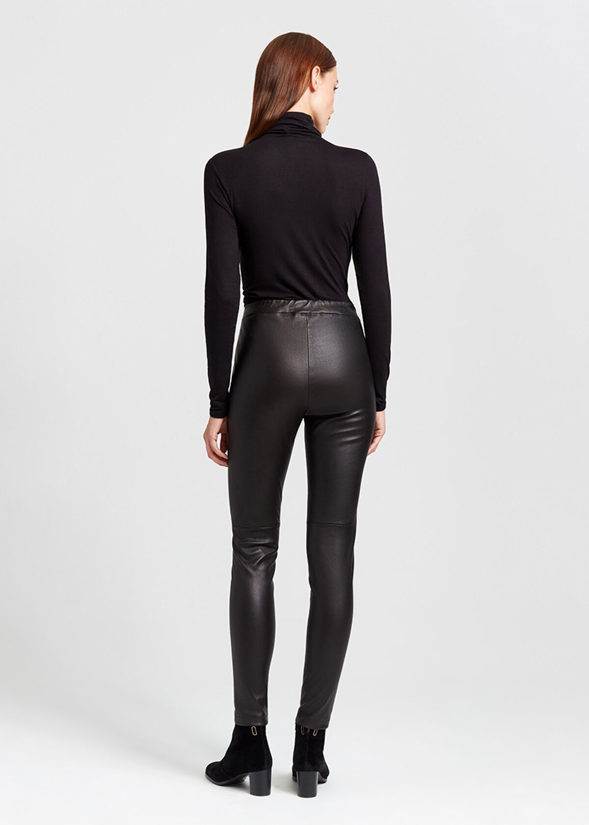 Lambskin leather leggings online