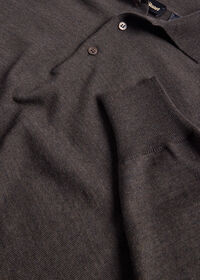 Paul Stuart Merino Wool Long Sleeve Polo, thumbnail 2