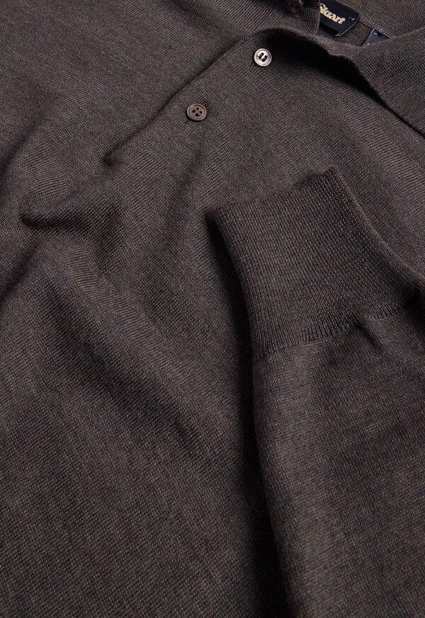 Paul Stuart Merino Wool Long Sleeve Polo, image 2