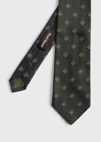 Paul Stuart Woven Silk Medallion Tie, thumbnail 1