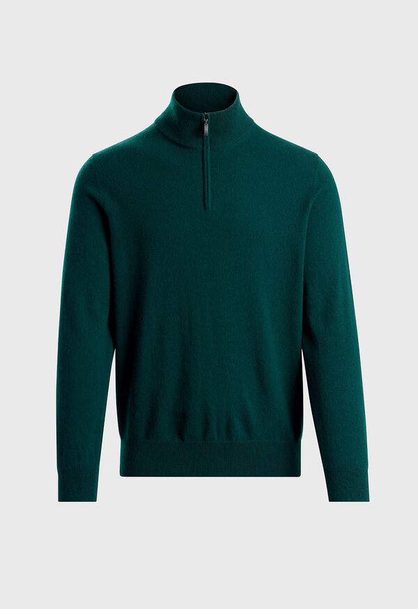Paul Stuart Essential Cashmere Quarter Zip Sweater, image 1